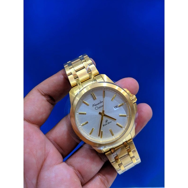 jam tangan wanita pria Alexandre christie AC 1017 MD primo style rantai