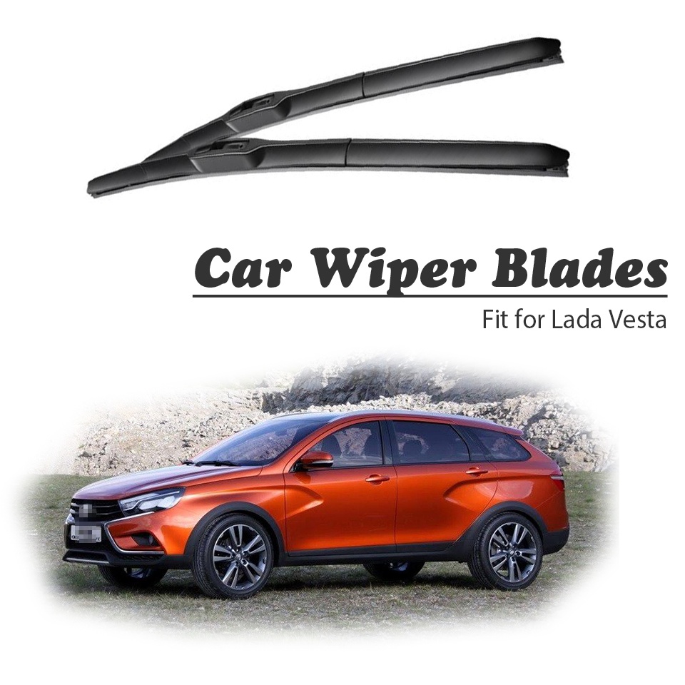 1 Set Karet Wiper Kaca Depan Mobil Untuk Lada Vesta 2018 2017 2016 2015