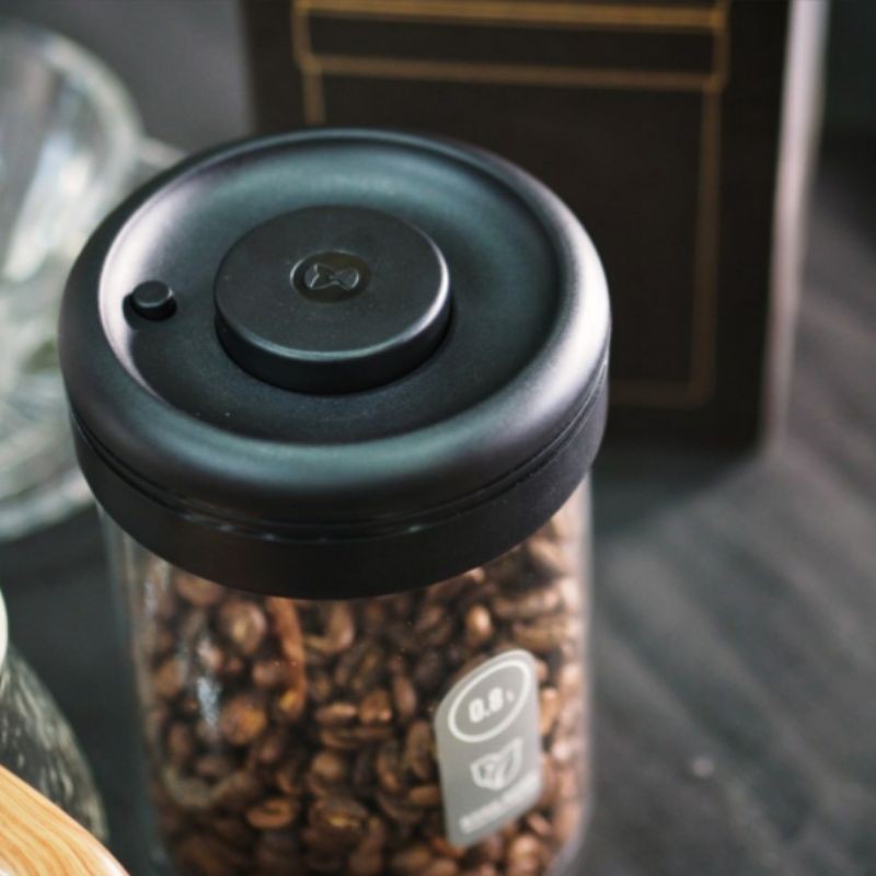 Jual TIMEMORE Coffee Bean Container kaca kedap udara 800 ml glass