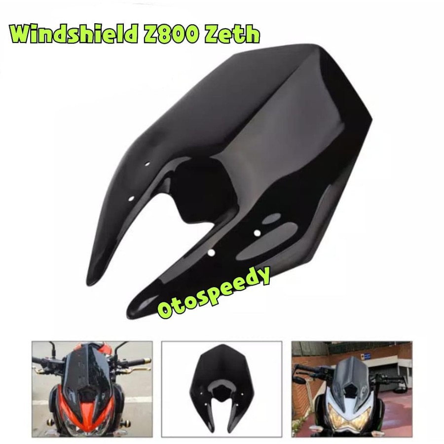 Windshield Z800 Zeth Visor Z800 Puig Penahan Tameng Angin Z800