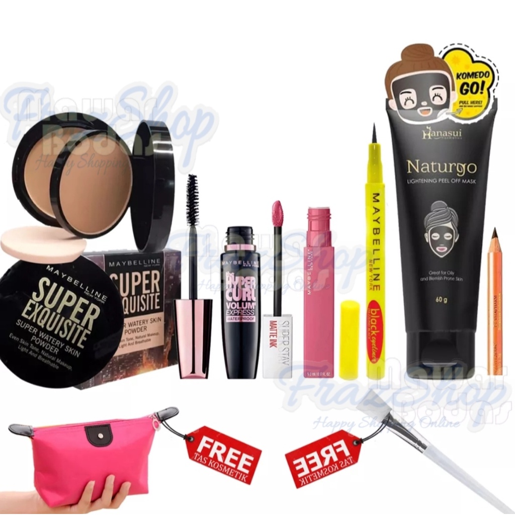 Paket Kosmetik Maybelline Lengkap Murah / Paket Makeup Komplit Maybelline 6in1