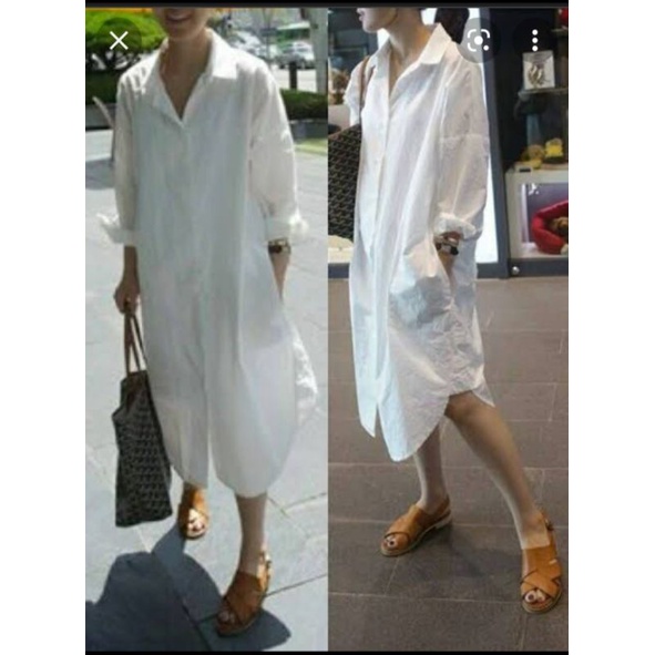 kemeja oversize korea zanzea big size jumbo ld 140cm murah