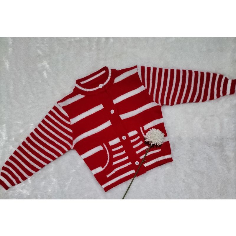 VERSI ANAK CARDIGAN RAJUT IMPORT DINDA SAKU PREMIUM