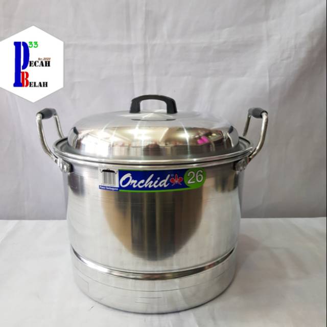 KUKUSAN MAKANAN/ KUKUSAN KUE/ KUKUSAN NASI/ KUKUSAN STAINLESS 26CM