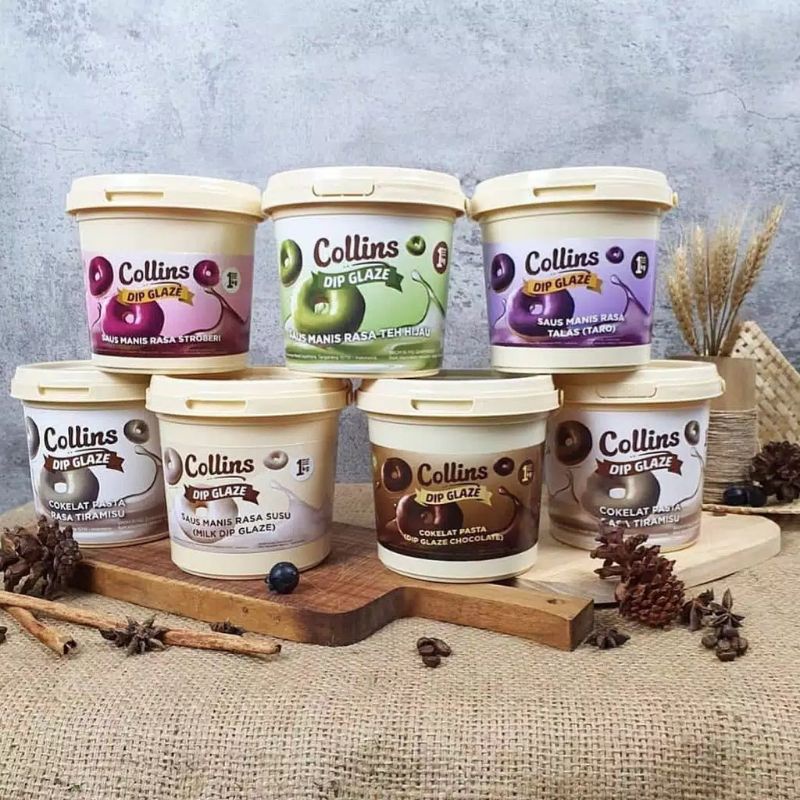 COLLINS DIP GLAZE 1KG Kolin Colin COLLIN COKELAT