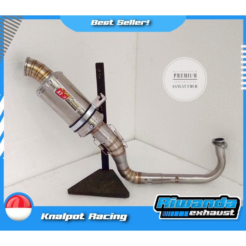Knalpot Matic Oval CLD C3 inlet 38 - 50 PNP Mio Sporty Mio Smile Mio J Mio m3 Mio Soul Karbu  Xeon A