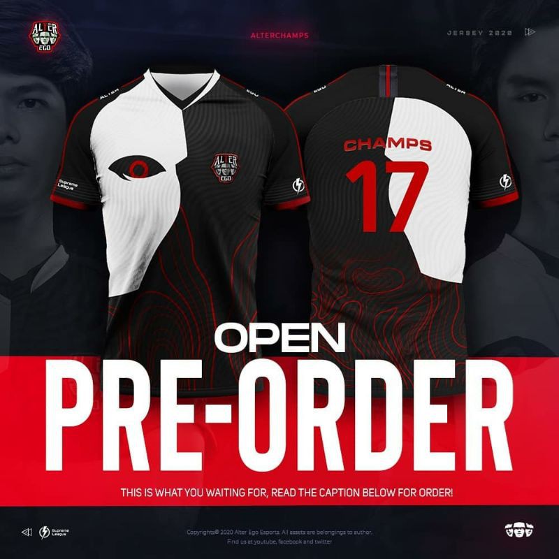 JERSEY KAOS ALTER EGO,CUSTOM NICMANE