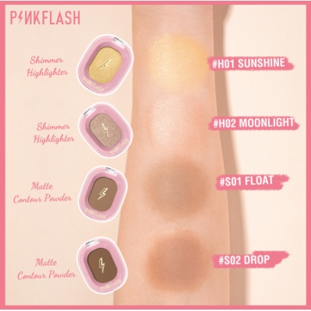 ❤️ MEMEY ❤️ PINKFLASH Soft Pigment Blush | Contour | Highlighter | Pink Flash | PF-F01