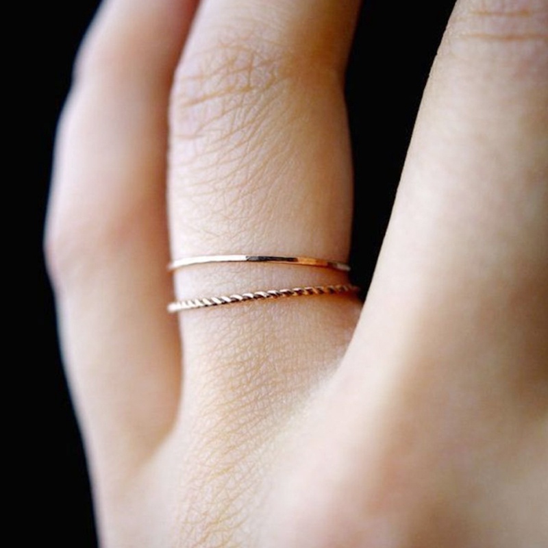 Cincin Mini Korea Wanita simple elegant fashion cocok untuk pesta formal dan hadiah coolcolor