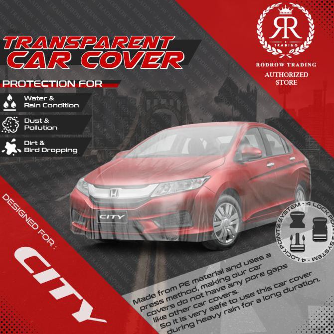 Jual Sarung Cover Mobil Plastik Transparan Honda City Sedan Waterproof Ready Stok Indonesia|Shopee Indonesia