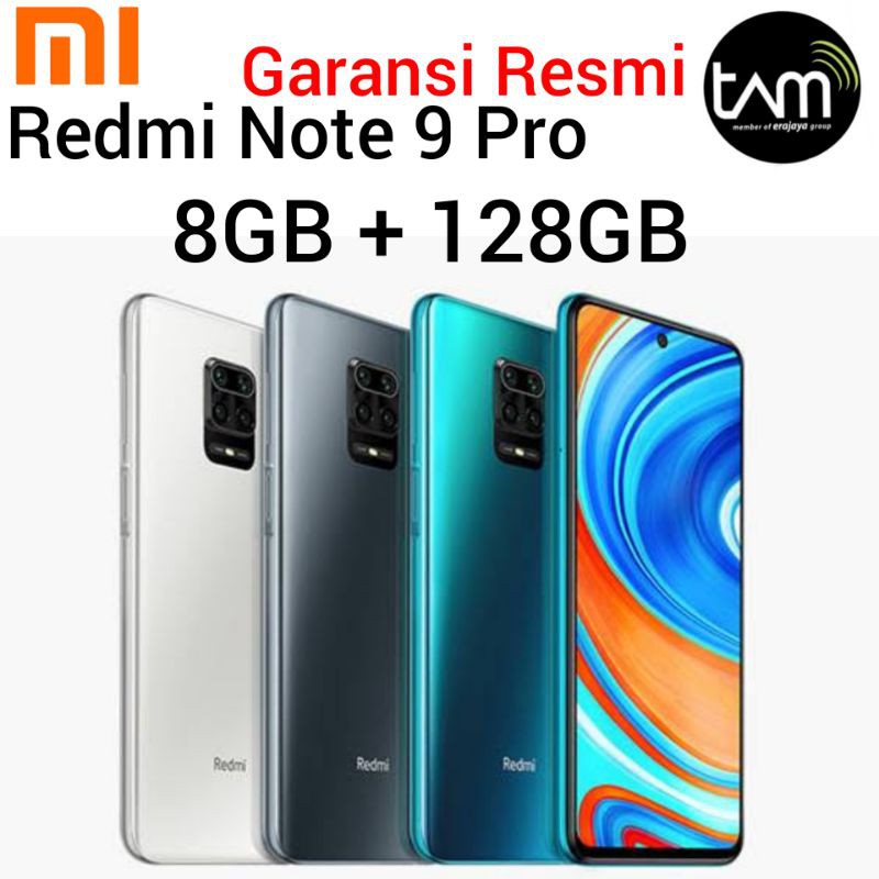 Xiaomi Redmi Note 9 PRO 8/128 TAM Garansi Resmi RAM 8GB 128GB NFC