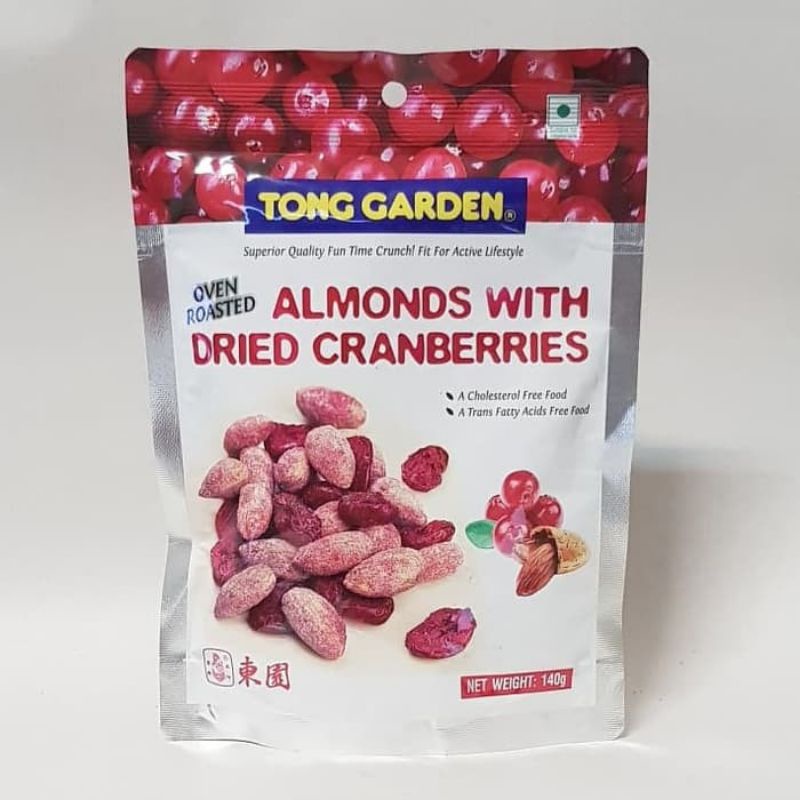 

tong garden almonds with dried Cranberries