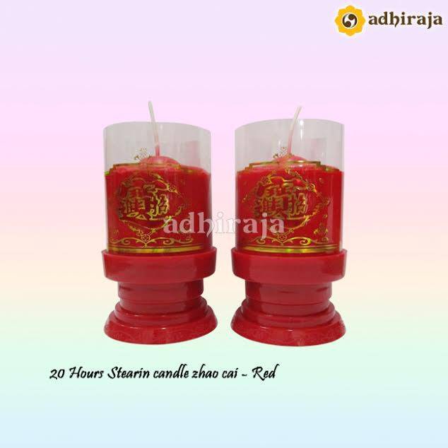 Stearin candle Zhao Cai - Red