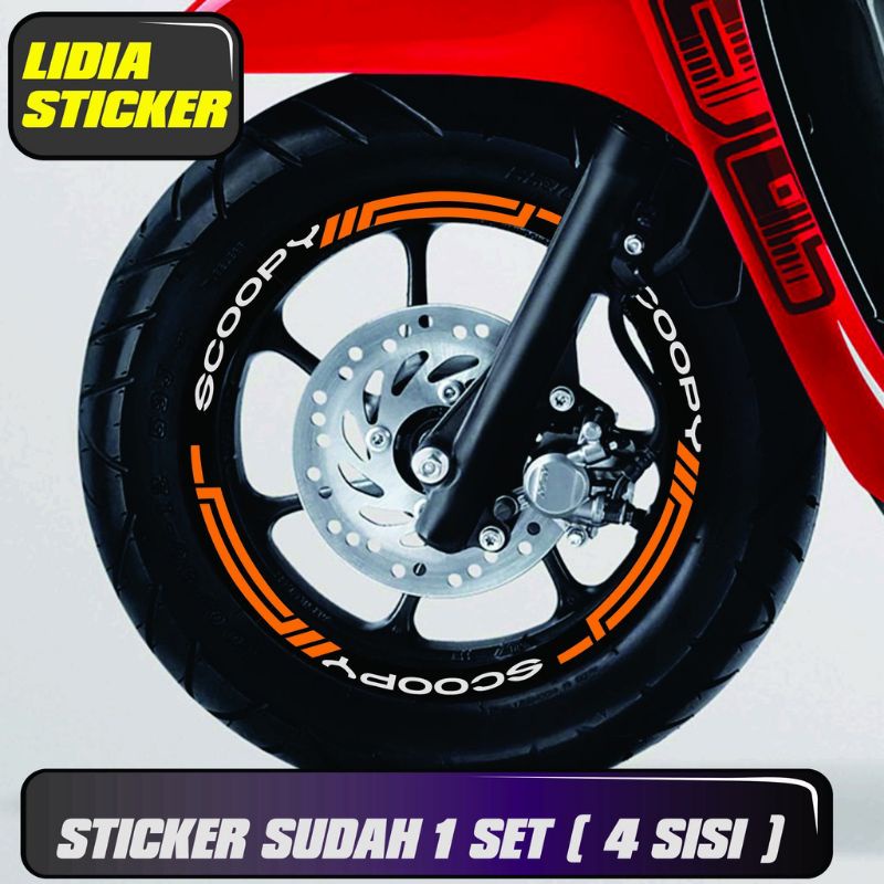 STICKER VELG SCOOPY DONAT TYPE D