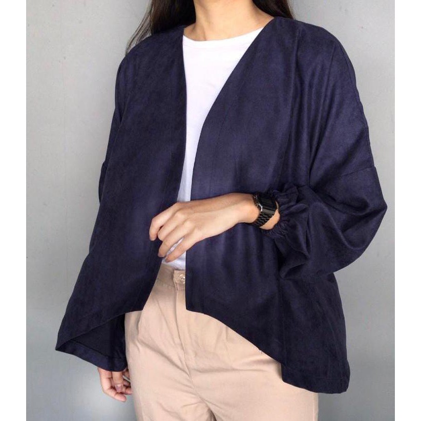 Outerwear MAKI 601 Outer Kekinian / Outer Panjang/ Outer Jilbab / Pakaian Wanita / Cardigan Polos / 