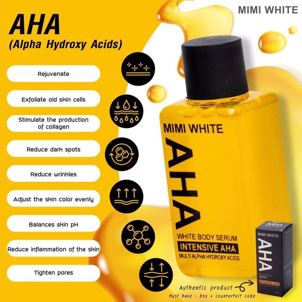 Body Serum Mimi White AHA White Original