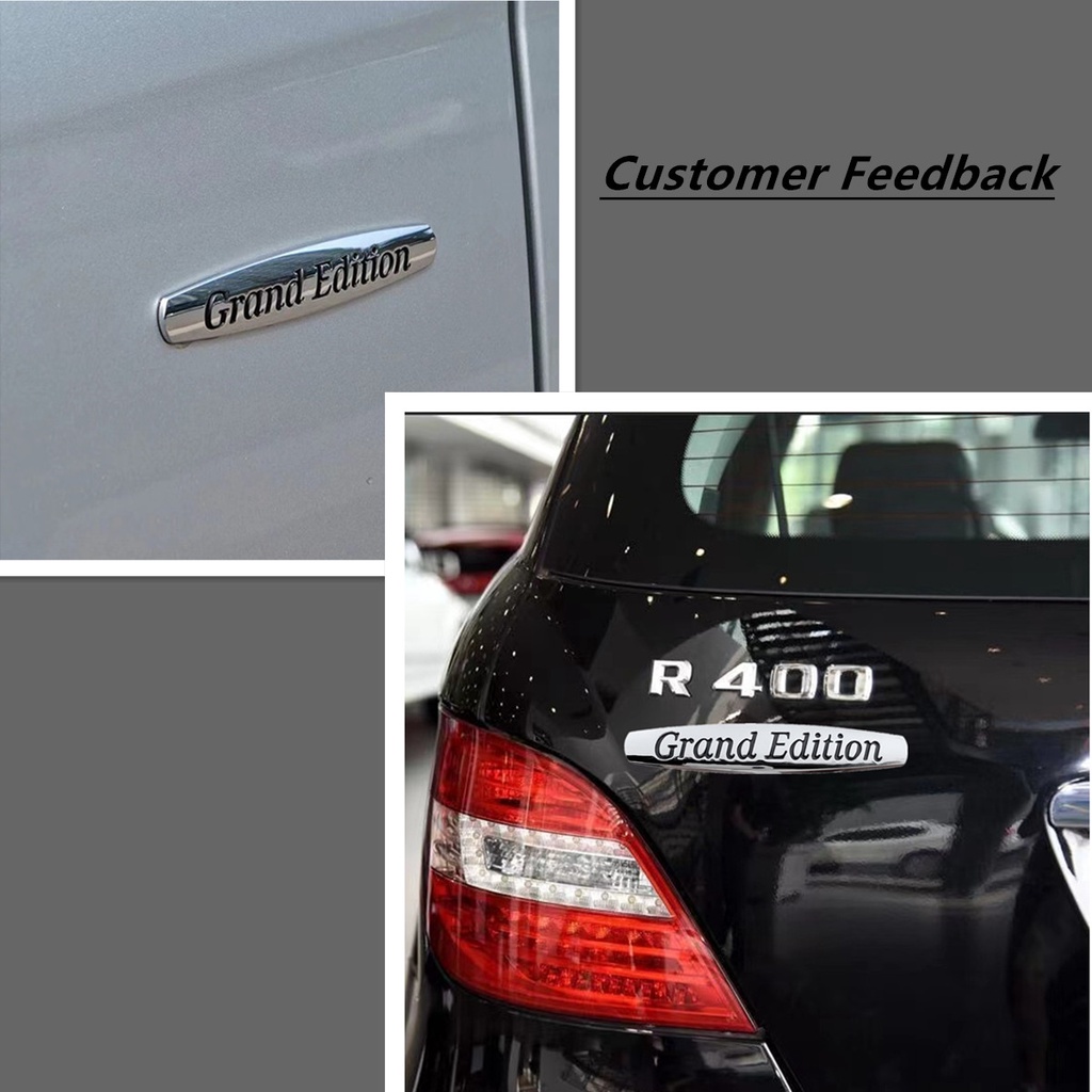 Stiker Emblem / Badge 3D Bahan Metal Untuk Dekorasi Fender Samping Mobil Mercedes-Benz