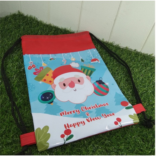 Tas Natal ANAK gendong serut backpack Ready Stock Natal xmas sekolah minggu sunday school special order sale promo