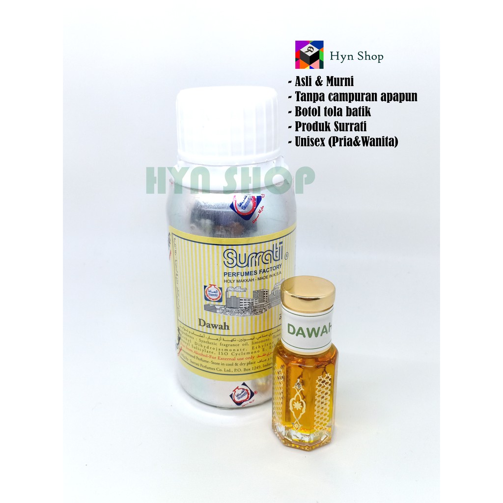 DAWAH By Surrati Asli Original Arab Saudi - Parfum Arab - Minyak Wangi Arab