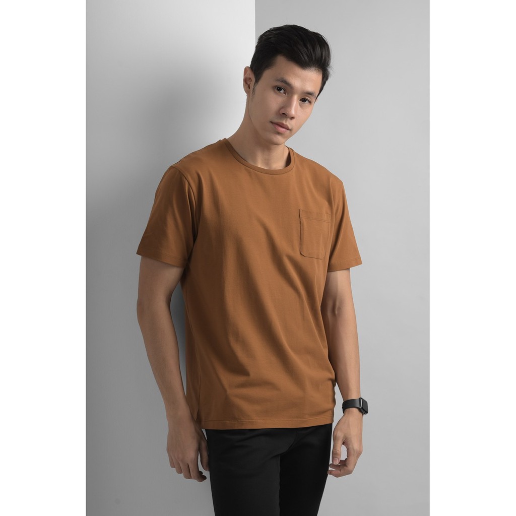 Pocket Tees Light Brown by Male.id