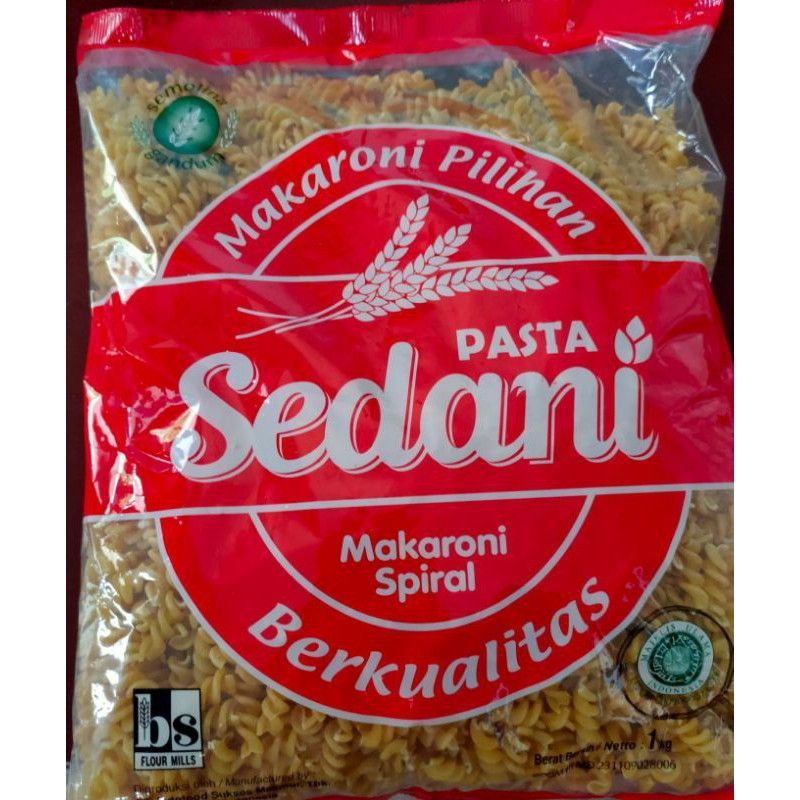 Makaroni Spiral Pasta Sedani / Makaroni Sayur Sedani