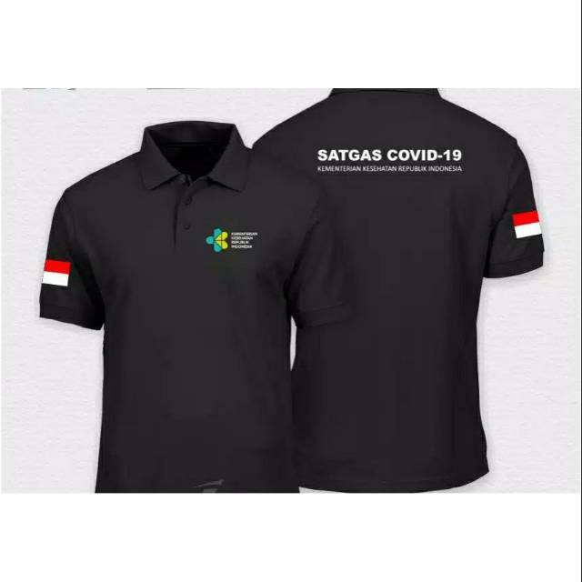 POLOSHIRT / KAOS POLO SATGAS COVID 19 MENTRI KESEHATAN REPUBLIK INDONESIA