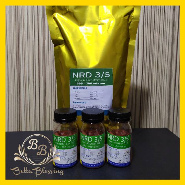 PELET NRD 3/5 // 20 GRAM / PELET IKAN / PELET CUPANG / PAKAN BURAYAK