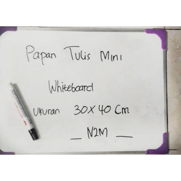 

➱ Whiteboard Mini / Papan Tulis Mini Uk 30x40 Cm ✭