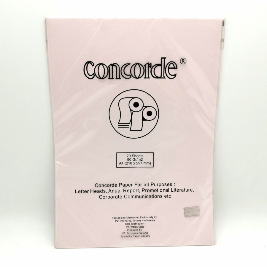 

Kertas Corncode A4 90 Gram Pink Muda