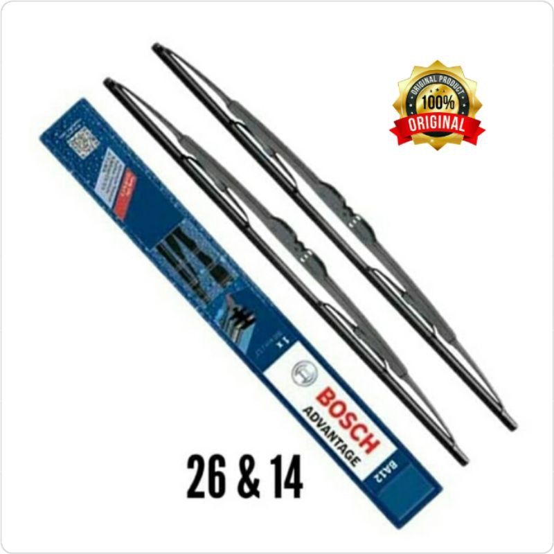 Wiper Depan Jazz New 26&quot;+14&quot; Merk Bosch