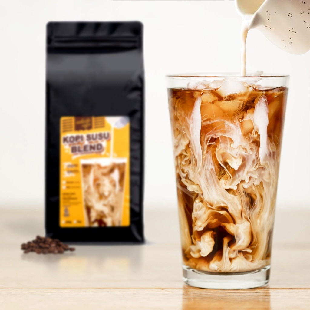 

INDISCHE BIJI/BUBUK KOPI SUSU BLEND ARABIKA ROBUSTA EKONOMIS 1KG FRESH ROASTED