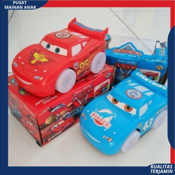 ( BISA COD ) PROMO Mainan Anak Mobil Mobilan Racing Sport Rivalry Cars Bump And Go BERLAMPU &amp; MUSIC