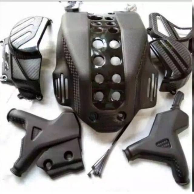 Pelindung mesin block rangka CRF 150L cover mesin crf 150 full set / tutup mesin crf