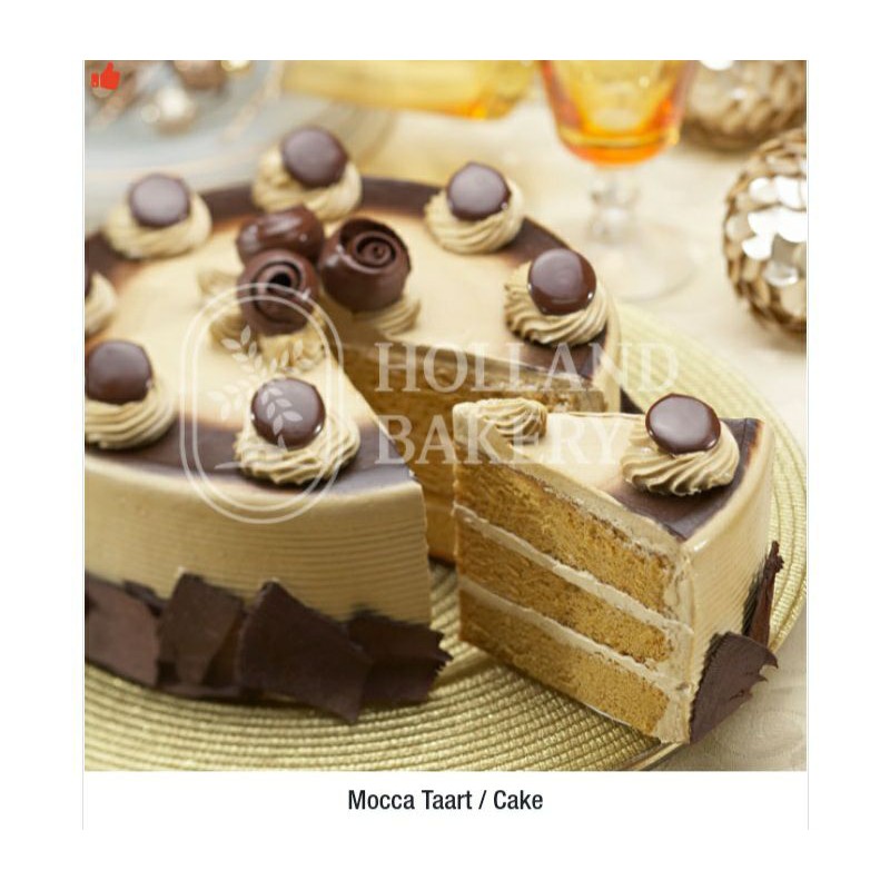 

Holland Bakery- Mocca Taart 19 cm (khusus pengiriman Via grab)