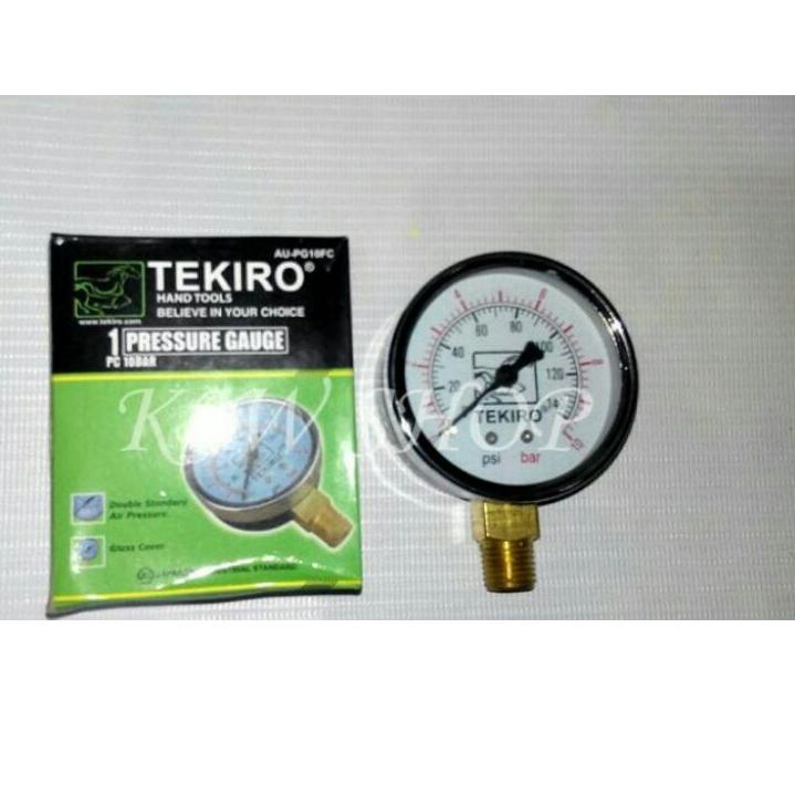 New Manometer 10 bar TEKIRO Pressure Gauge 10 bar TEKIRO Manometer 10kg TEKIRO Mano Meter 10 bar TEK