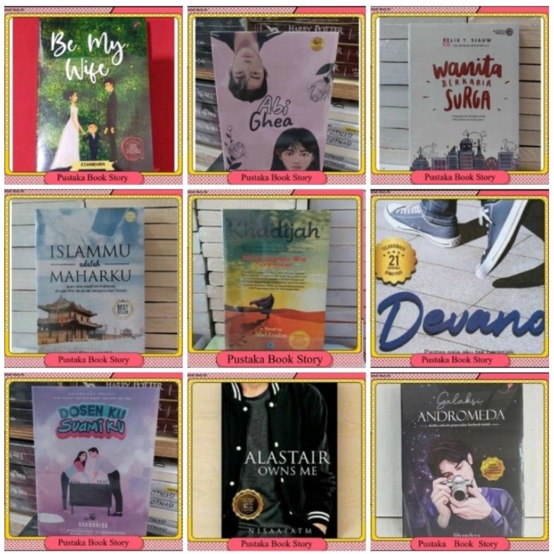 Jual Novel Be My Wife + Abi Ghea + Wanita Berkarir Surga + Islamu ...