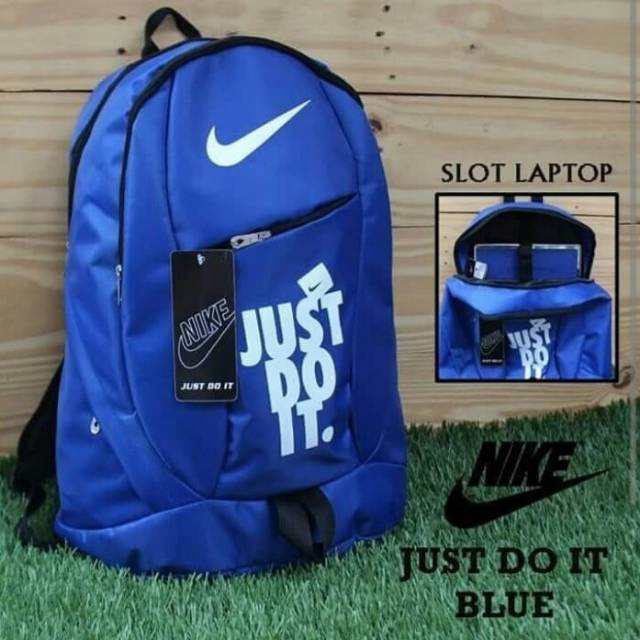 Tas ransel just do it Ransel Pria Ransel Kasual Perjalanan Sekolah Laptop Pria Multifungsi Tahan Air Tas Oxford Ransel Olahraga Luar Ruangan Hitam