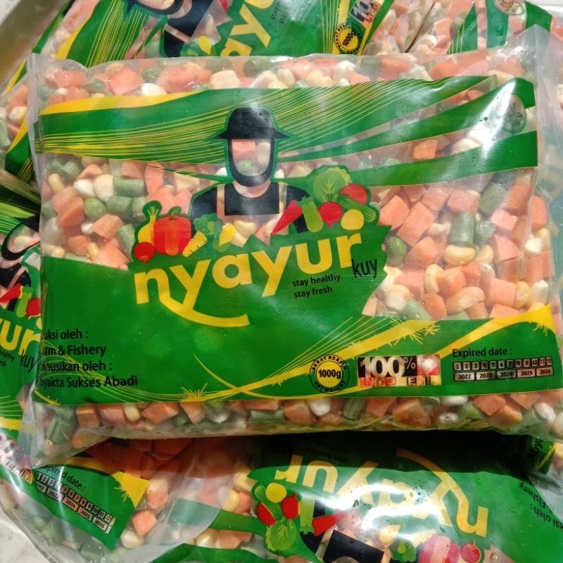 

VEGETABLE MIX / SAYURAN BEKU NYAYUR KUY 500gr