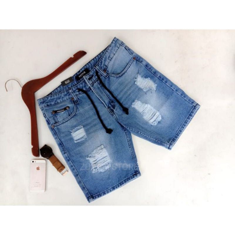 CELANA PENDEK JEANS SOBEK ORIGINAL 28-33