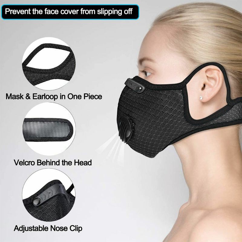 Masker Olahraga - masker sepeda Activated Carbon Breathable Bicycle