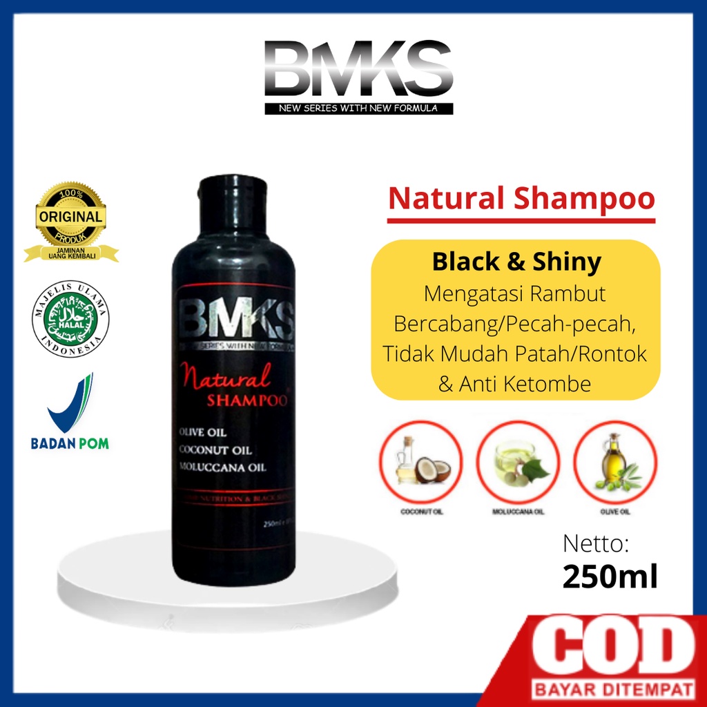 BMKS SHAMPO shampoo sampo kemiri bmks anti ketombe dandruff penumbuh penghitam pemanjang pelurus penghilang perawatan rambut rontok kering dan penumbuh rambut uban anak cepat murah permanen minyak kemiri candlenut oil &amp; kecantikan