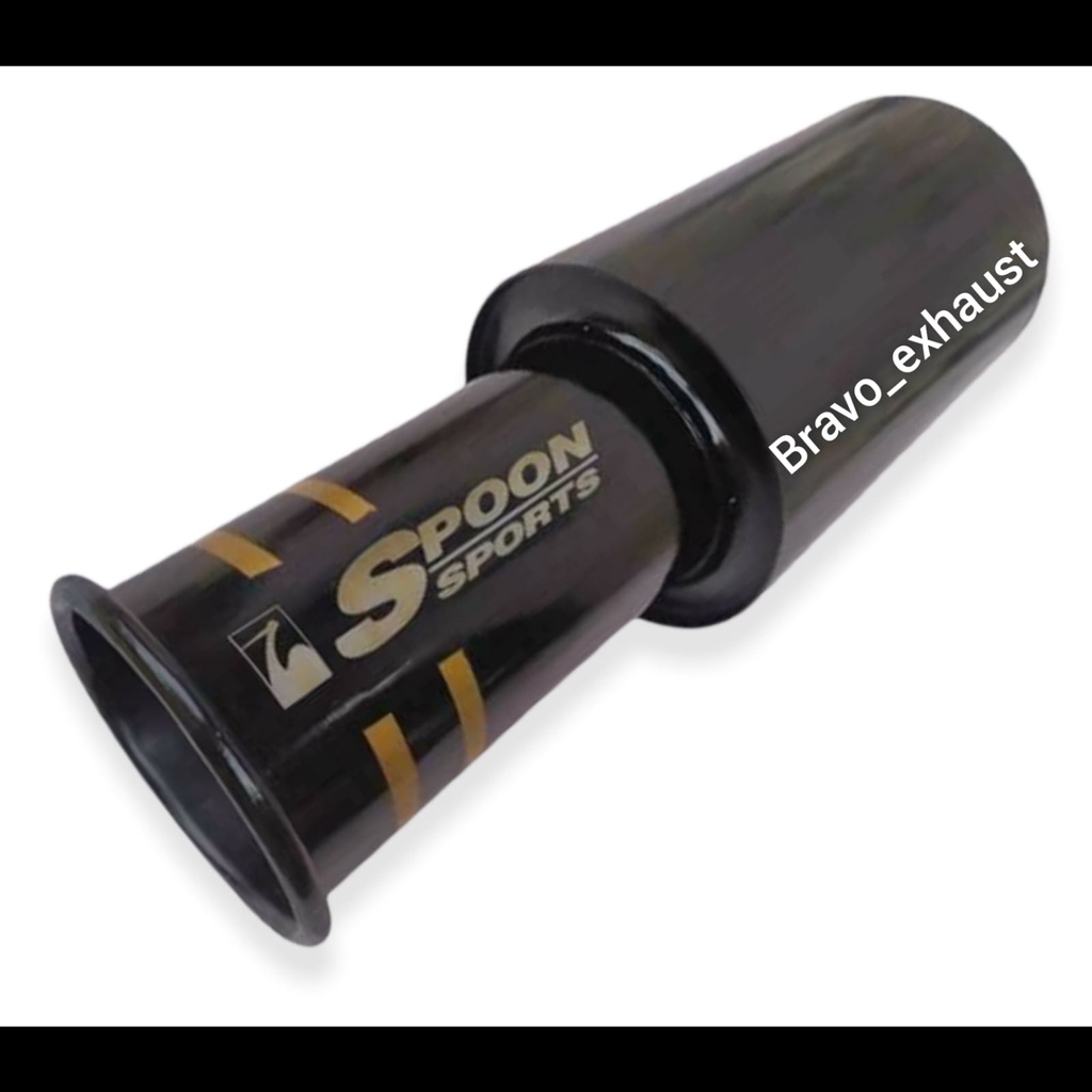 Knalpot Mobil Spoon Sport Black Doft Suara Bass Kering