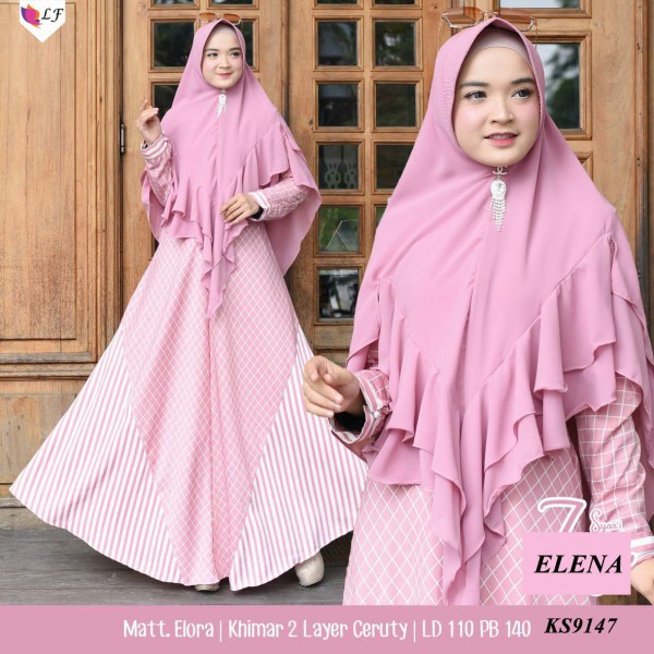 Elena Dress Set (Gamis Syari)