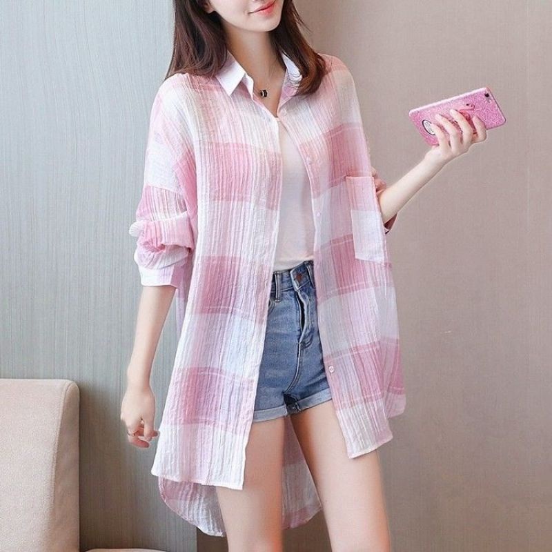 MDLV ~ 9550 DRIDDIE OVERSIZED SHIRT KEMEJA OVERSIZED KOREA KEMEJA CHIFFON KEMEJA PREMIUM IMPORT