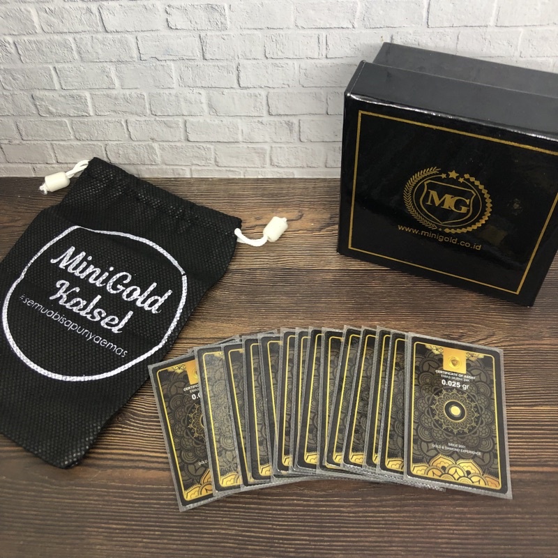 MINI GOLD 0.025 GRAM - LOGAM MULIA 24 K - FREE TUKAR ANTAM