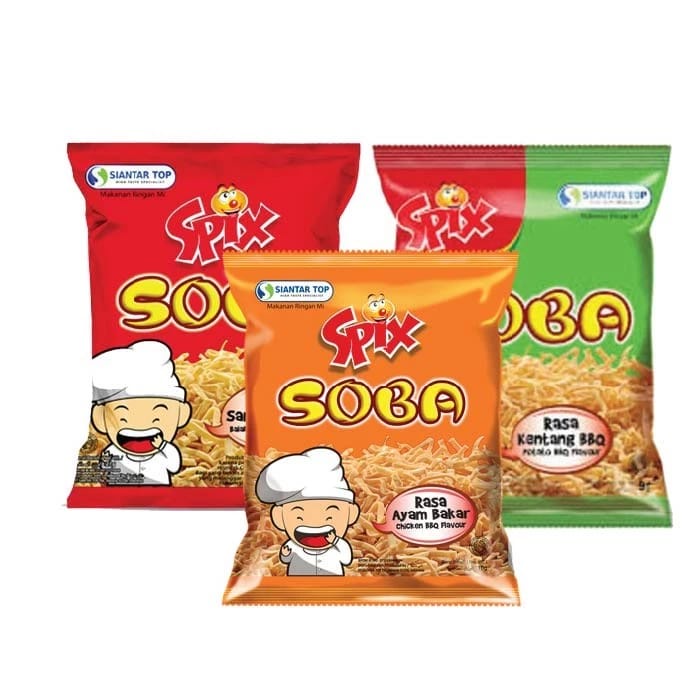 Mie siap makan Soba spix (10pcs) cemilan enak dan murah