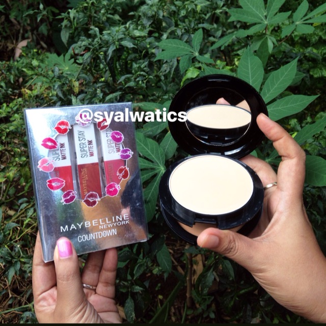 Bedak Revlon 2in1 & Lipcream Maybelline