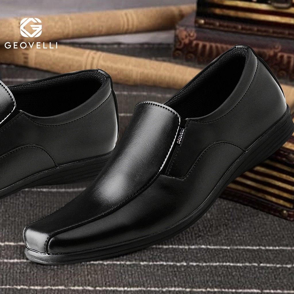 Sepatu Pantofel Pria Pantofel Hitam Pria Sepatu Pantopel Fantofel Kulit Kerja Formal Full Black Pria