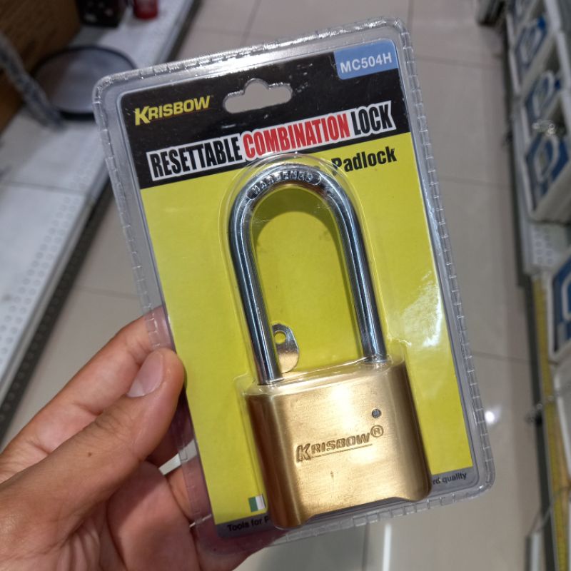 Krisbow gembok dengan 4 kombinasi angka