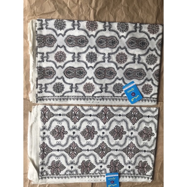 Surban Imamah Ridak Putih Bordir Sulam Yaman ALMAS Panjang